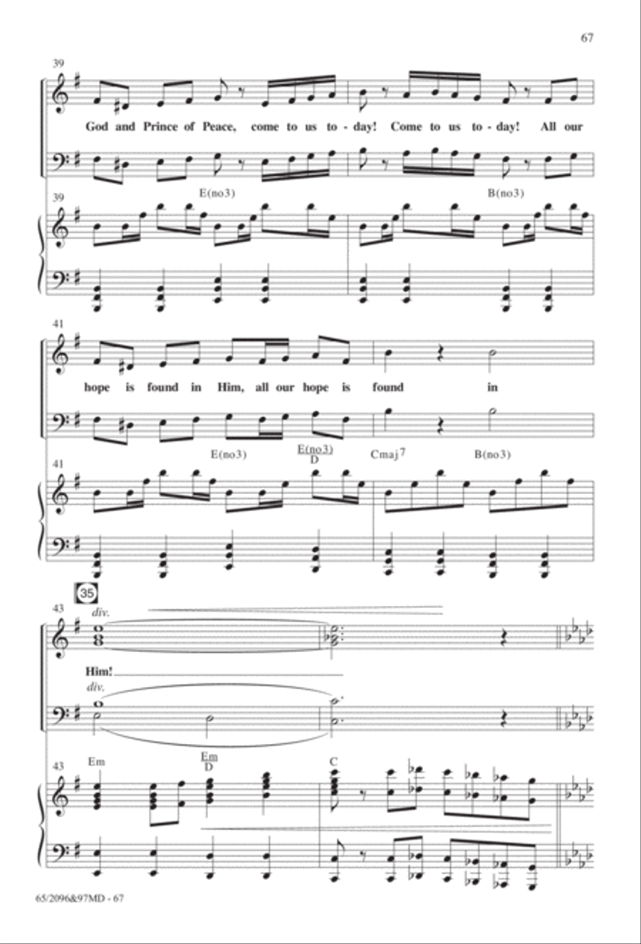 Behold, A Savior! Behold, A Savior! 4-Part scores gallery preview page 38