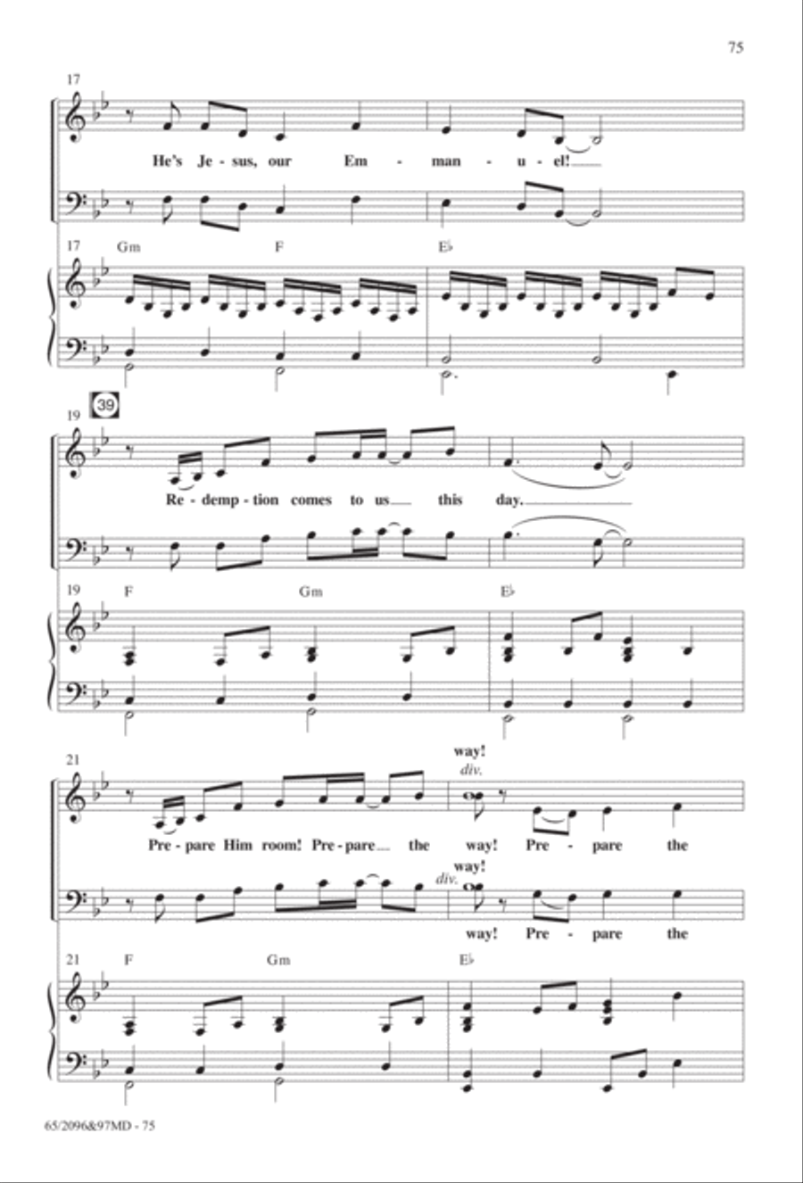 Behold, A Savior! Behold, A Savior! 4-Part scores gallery preview page 42