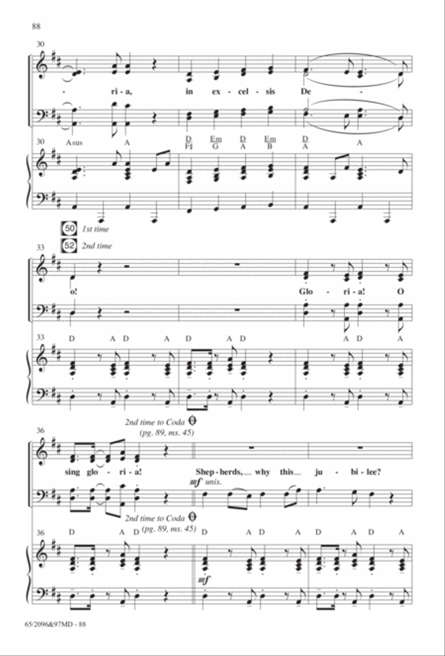 Behold, A Savior! Behold, A Savior! 4-Part scores gallery preview page 49
