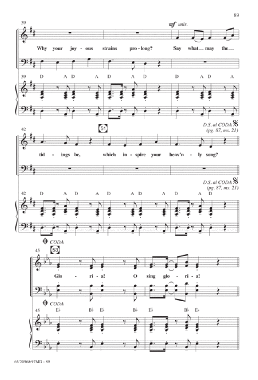 Behold, A Savior! Behold, A Savior! 4-Part scores gallery preview page 50