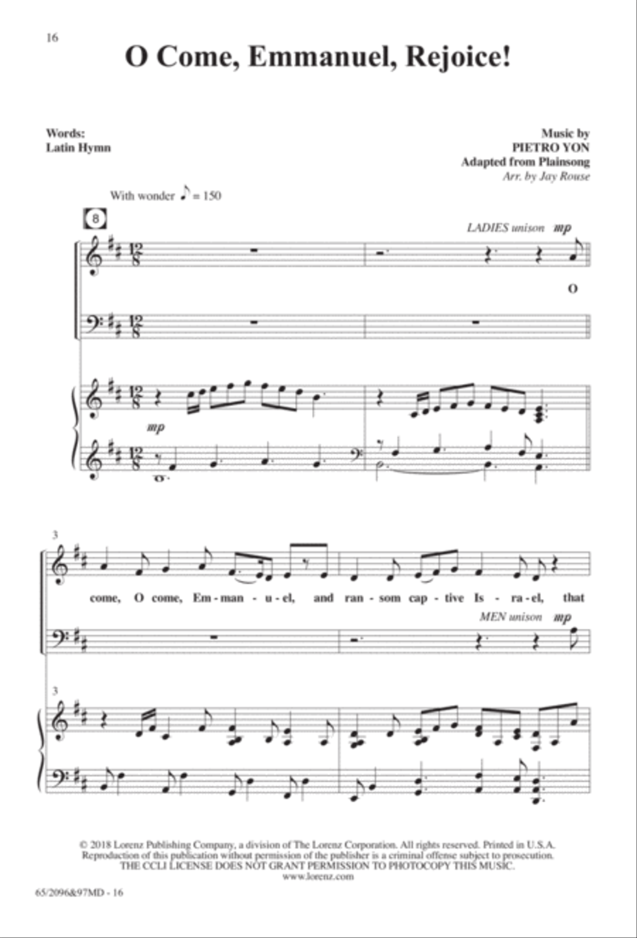 Behold, A Savior! Behold, A Savior! 4-Part scores gallery preview page 8