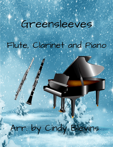 Greensleeves, for Piano, Flute and Clarinet