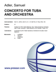 Concerto For Tuba And Orchestra