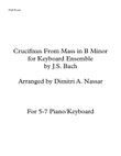 Crucifixus from Bach's B minor Mass arranged for Keyboard/Piano Ensemble