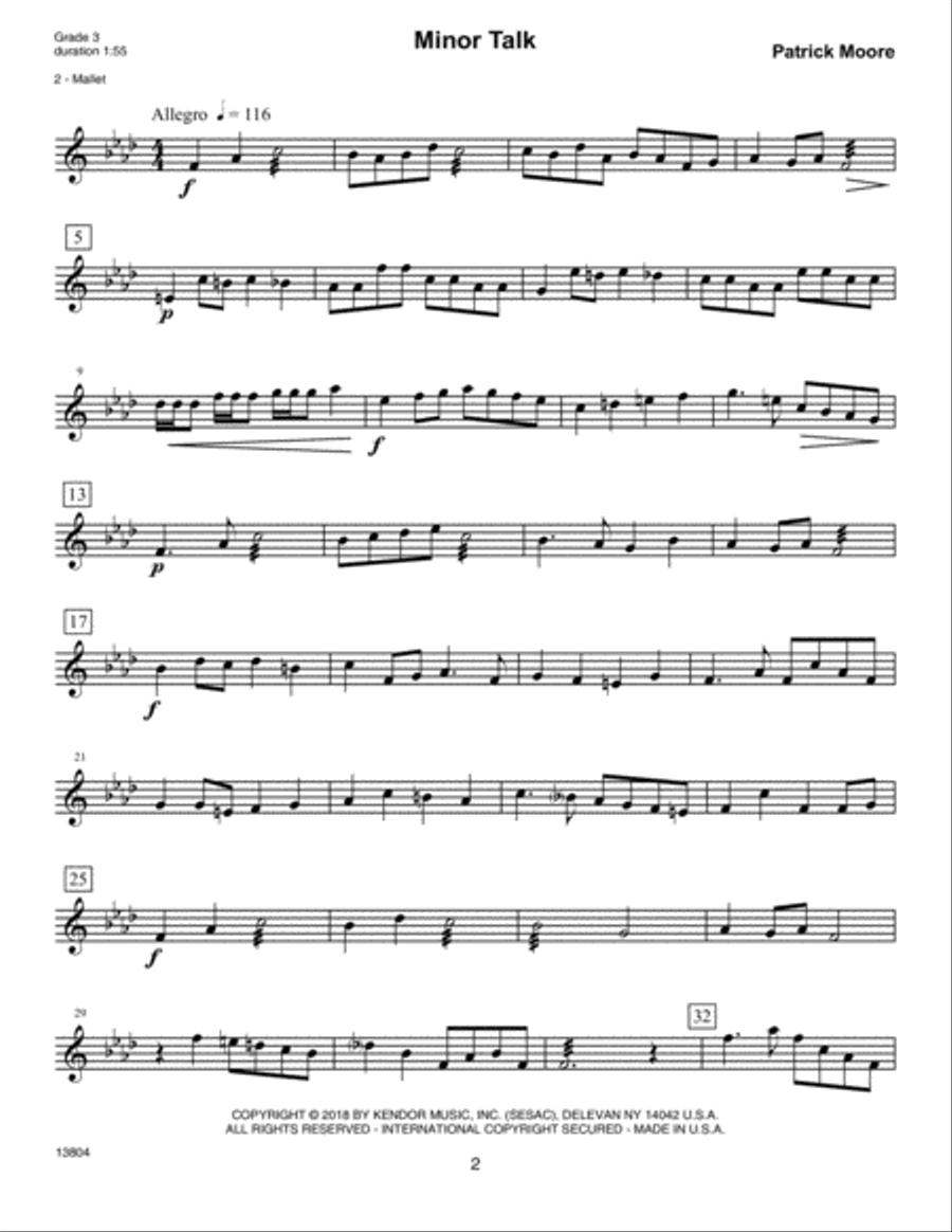 Intermediate Solos For Marimba Marimba scores gallery preview page 2