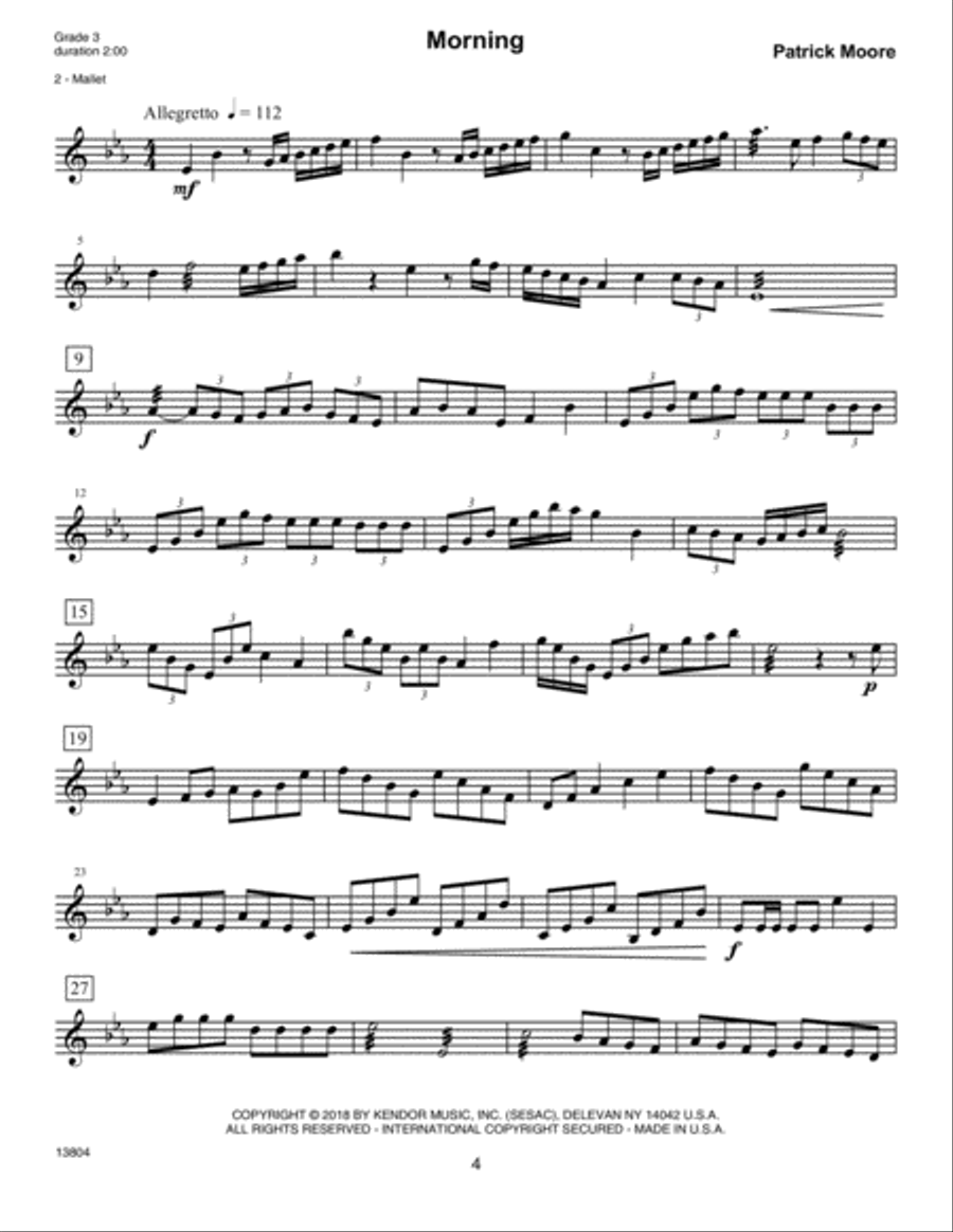 Intermediate Solos For Marimba Marimba scores gallery preview page 4