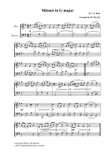 Minuet in G for Oboe and bassoon