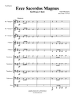 Ecce Sacerdos Magnus (Behold the Great Priest) for 10-part Brass Choir