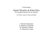 Musette dramatique (for Saxophone Quartet)