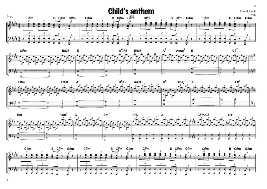 Child's Anthem Child's Anthem Piano scores gallery preview page 4
