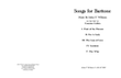 Songs for Baritone Voice and Piano (Text Countee Cullen)