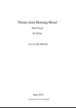 Theme form Morning Mood for concert band
