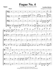 Fugue No. 4 for Trombone or Low Brass Quartet