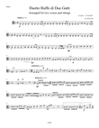 Duetto Buffo de Due Gatti arranged for two voices and string orchestra: Viola