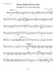 Duetto Buffo de Due Gatti arranged for two voices and string orchestra: Cello/Double Bass