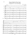 Duetto Buffo de Due Gatti arranged for two voices and string orchestra: Score