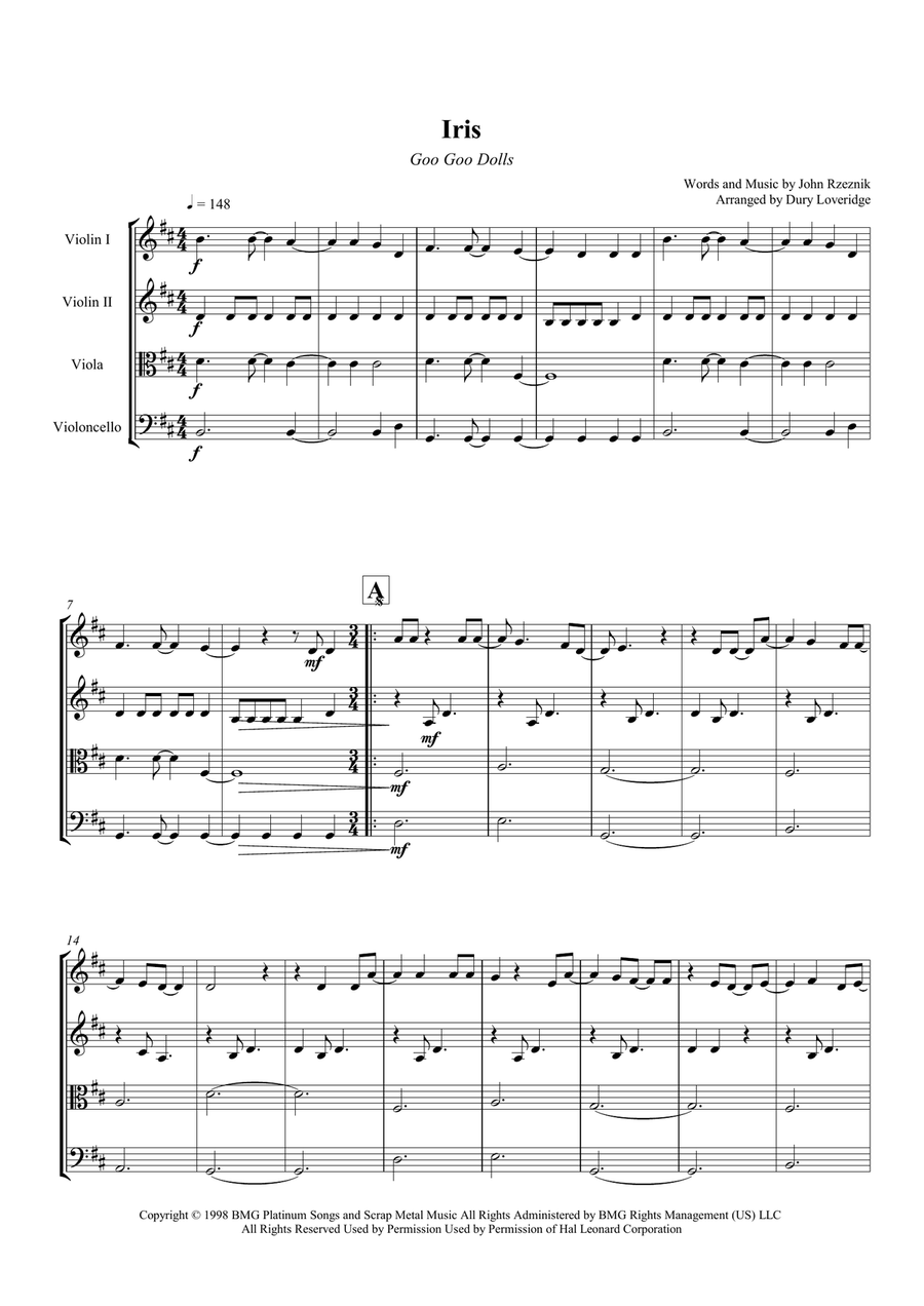 Iris String Quartet scores gallery preview page 2
