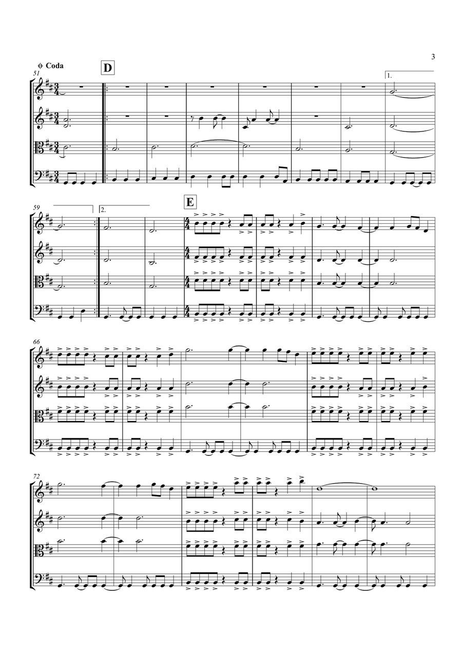 Iris String Quartet scores gallery preview page 4