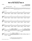 We're Not Gonna Take It - Guitar