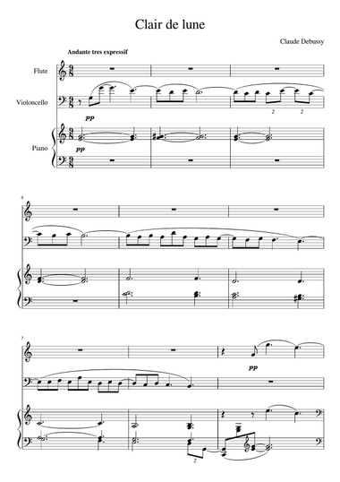 Clair de lune (Piano Trio)