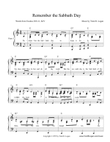 Remember the Sabbath Day (key of C)
