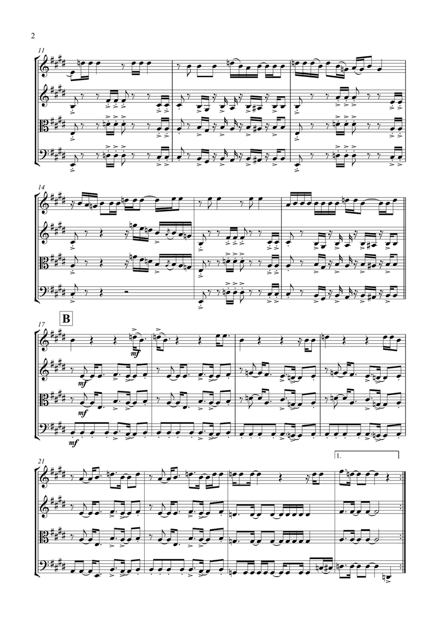 Back In Black String Quartet scores gallery preview page 3