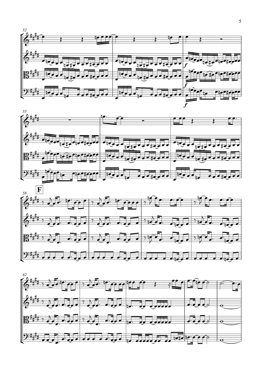 Back In Black String Quartet scores gallery preview page 6