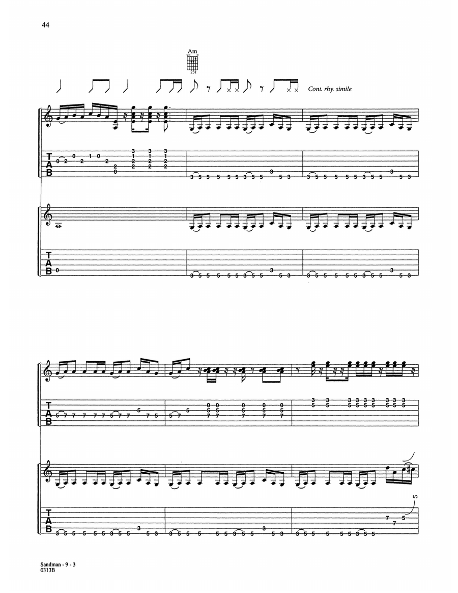 Sandman Sandman Acoustic Guitar scores gallery preview page 3