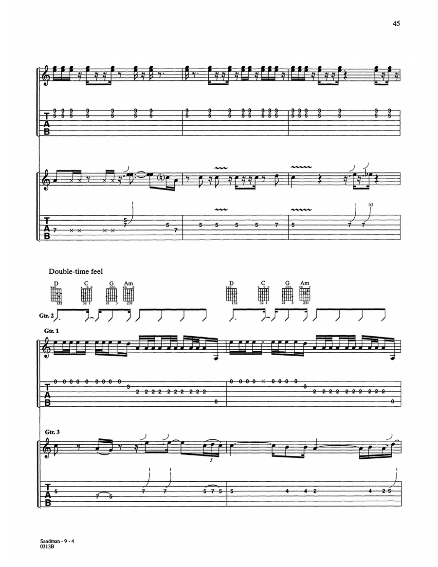 Sandman Sandman Acoustic Guitar scores gallery preview page 4