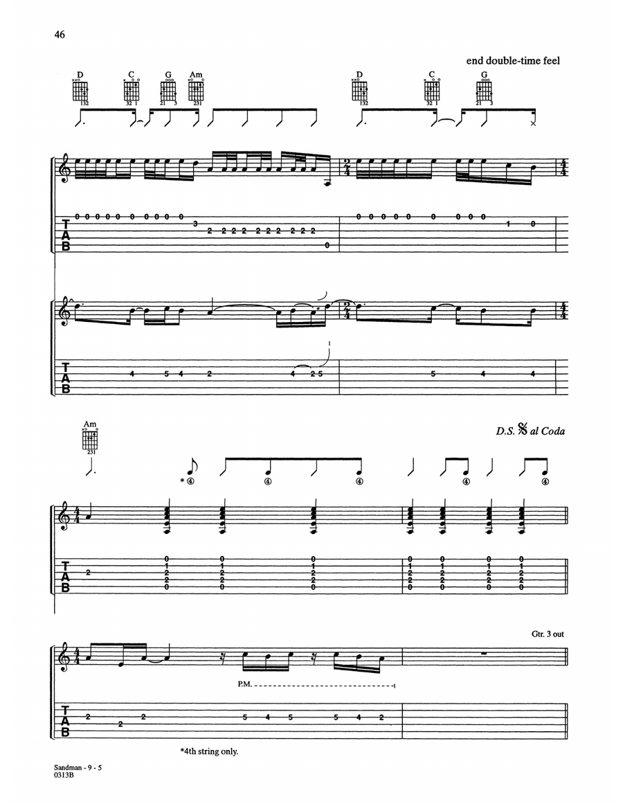 Sandman Sandman Acoustic Guitar scores gallery preview page 5