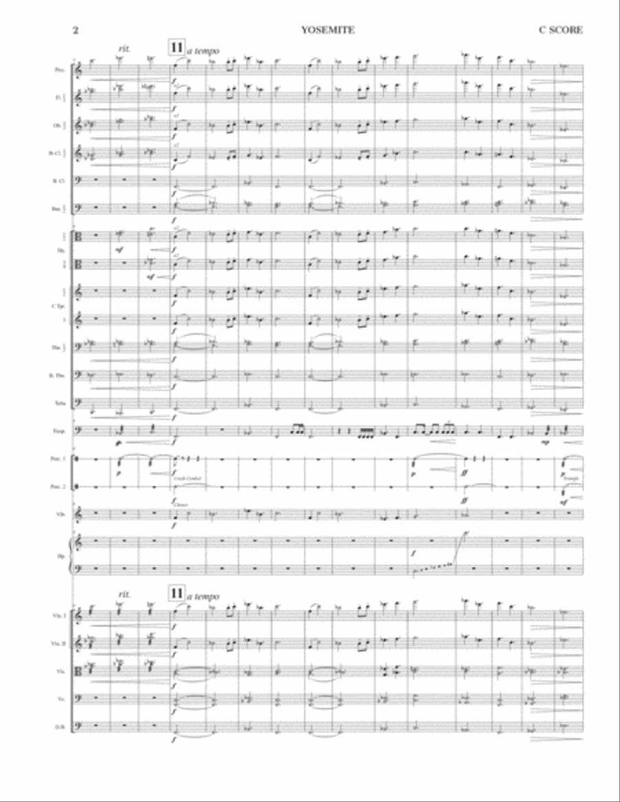 Yosemite in Summer Full Orchestra scores gallery preview page 4