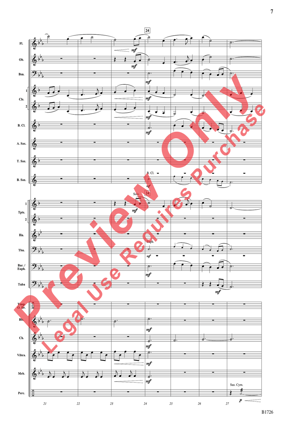 On the Kerry Shore On the Kerry Shore Concert Band scores gallery preview page 7
