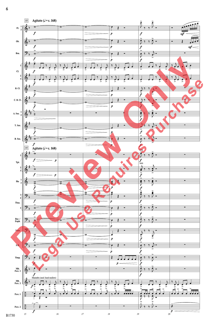 A Hero's Journey A Hero's Journey Concert Band scores gallery preview page 6