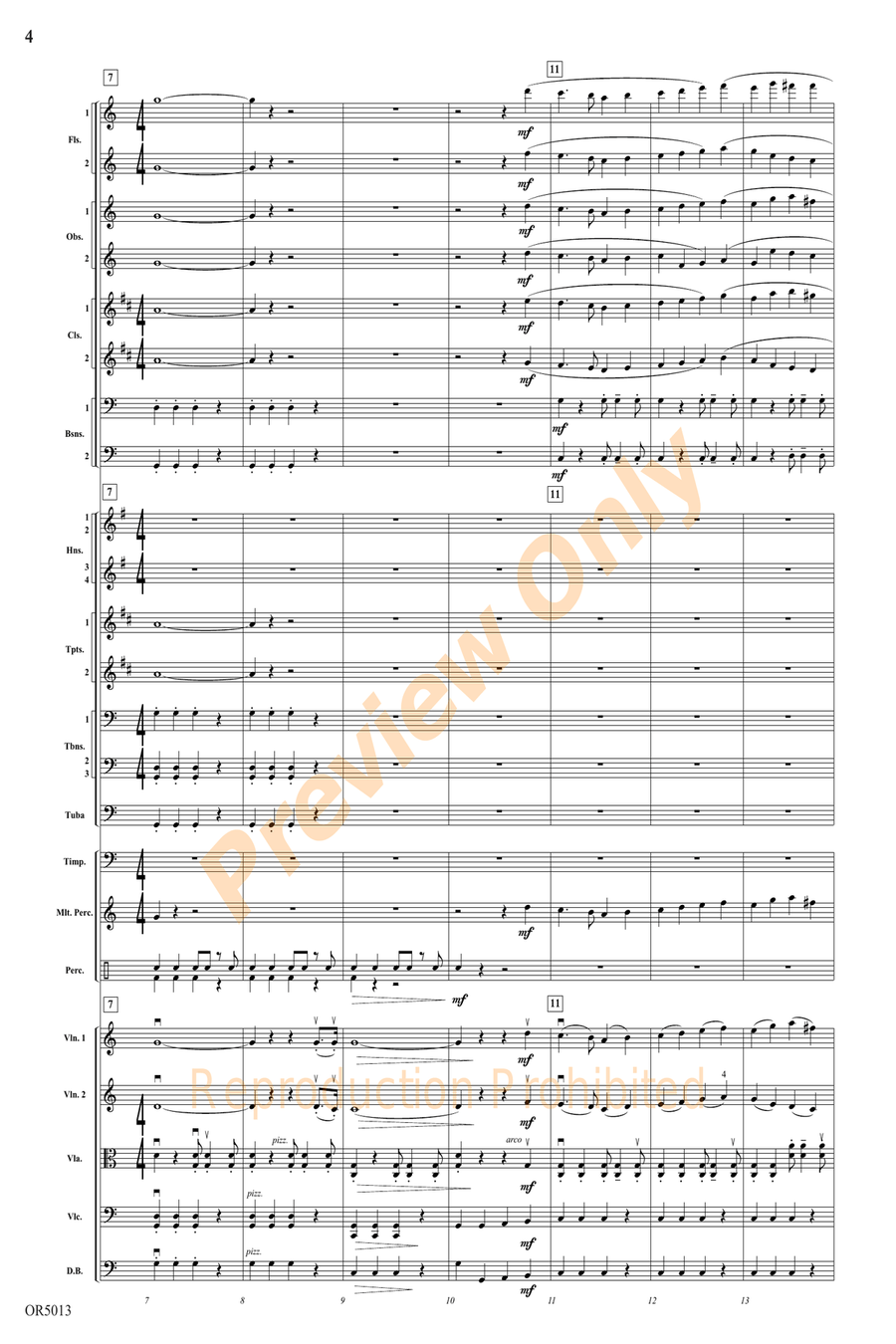 Three Riders Overture Three Riders Overture Full Orchestra scores gallery preview page 4