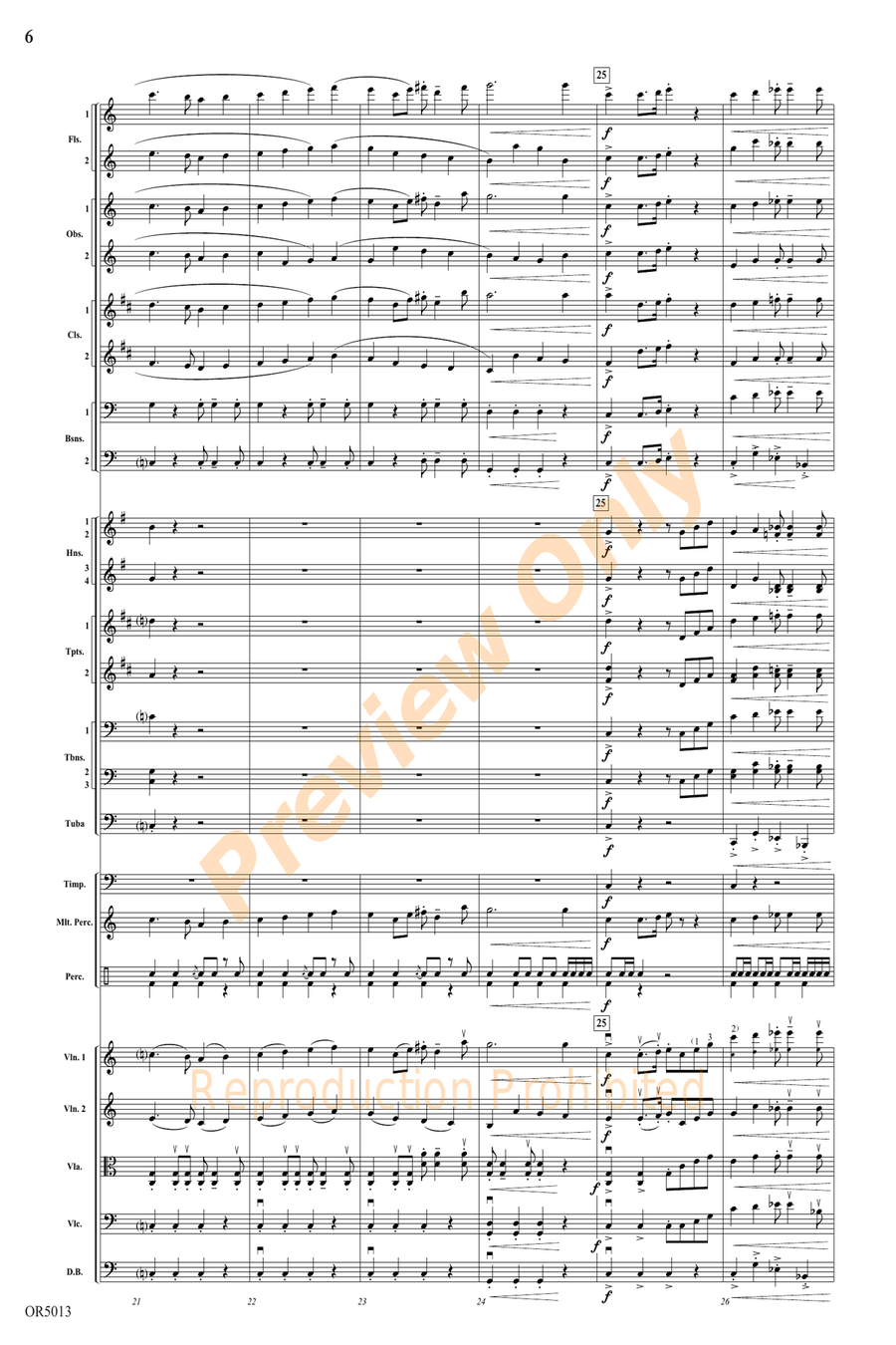 Three Riders Overture Three Riders Overture Full Orchestra scores gallery preview page 6