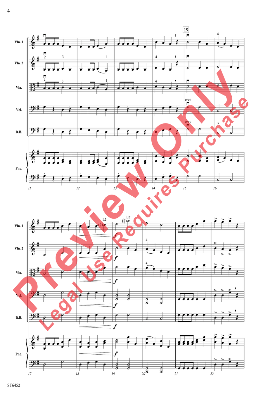 Chatter with the Angels Chatter with the Angels String Orchestra scores gallery preview page 4