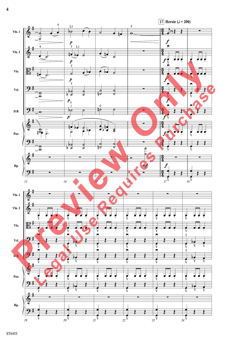 Rise of the Olympians Rise of the Olympians String Orchestra scores gallery preview page 4