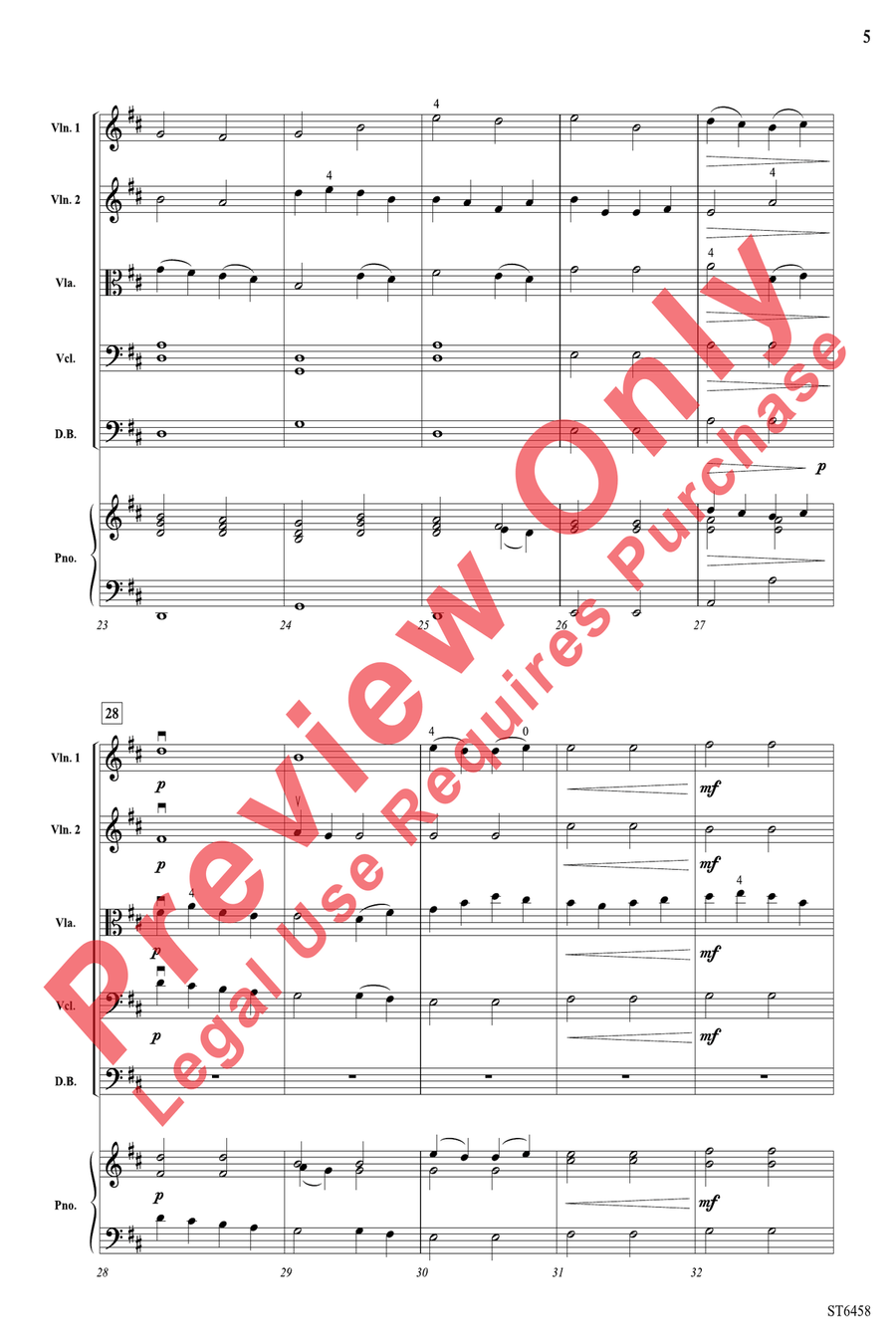 Where the River Shannon Flows String Orchestra scores gallery preview page 5