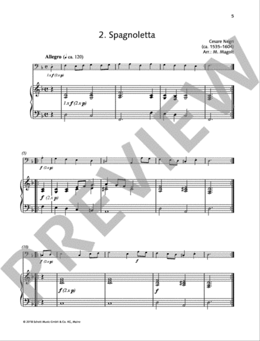 Easy Concert Pieces Double Bass scores gallery preview page 3