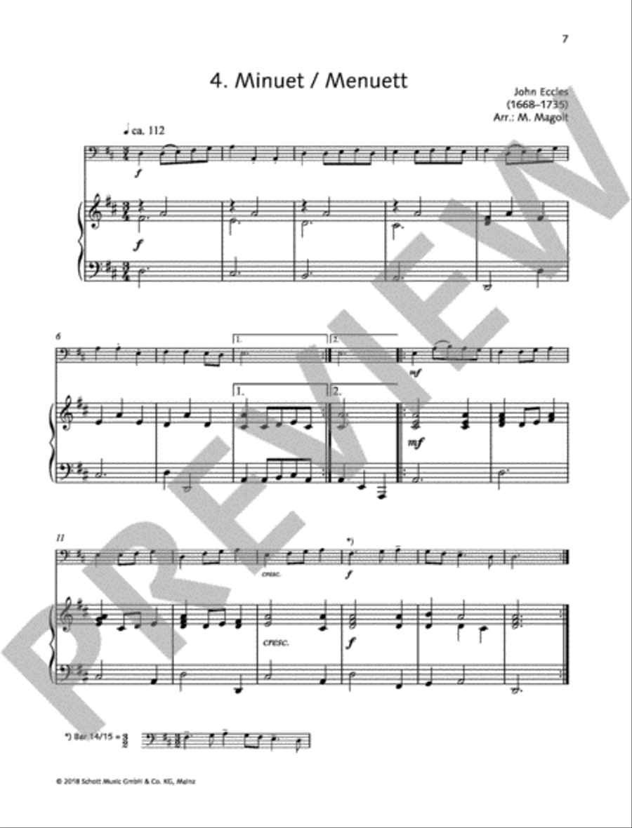 Easy Concert Pieces Double Bass scores gallery preview page 5
