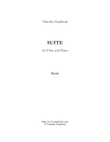 Suite for Flute and Piano (Piano Part and Score)