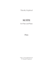 Suite for Flute and Piano (Flute Part)