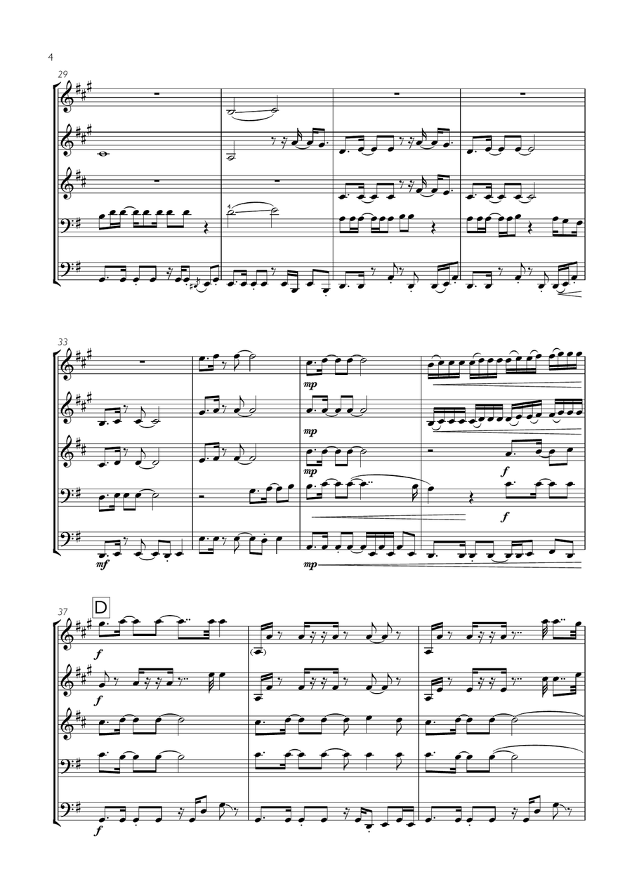 Dancing Queen Dancing Queen Brass Ensemble scores gallery preview page 4