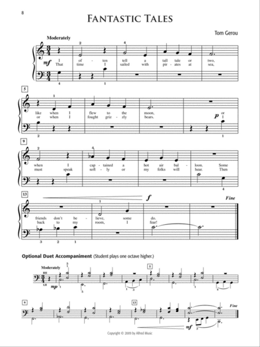 The Best of Tom Gerou Books 1-3 (Value Pack) Easy Piano scores gallery preview page 4