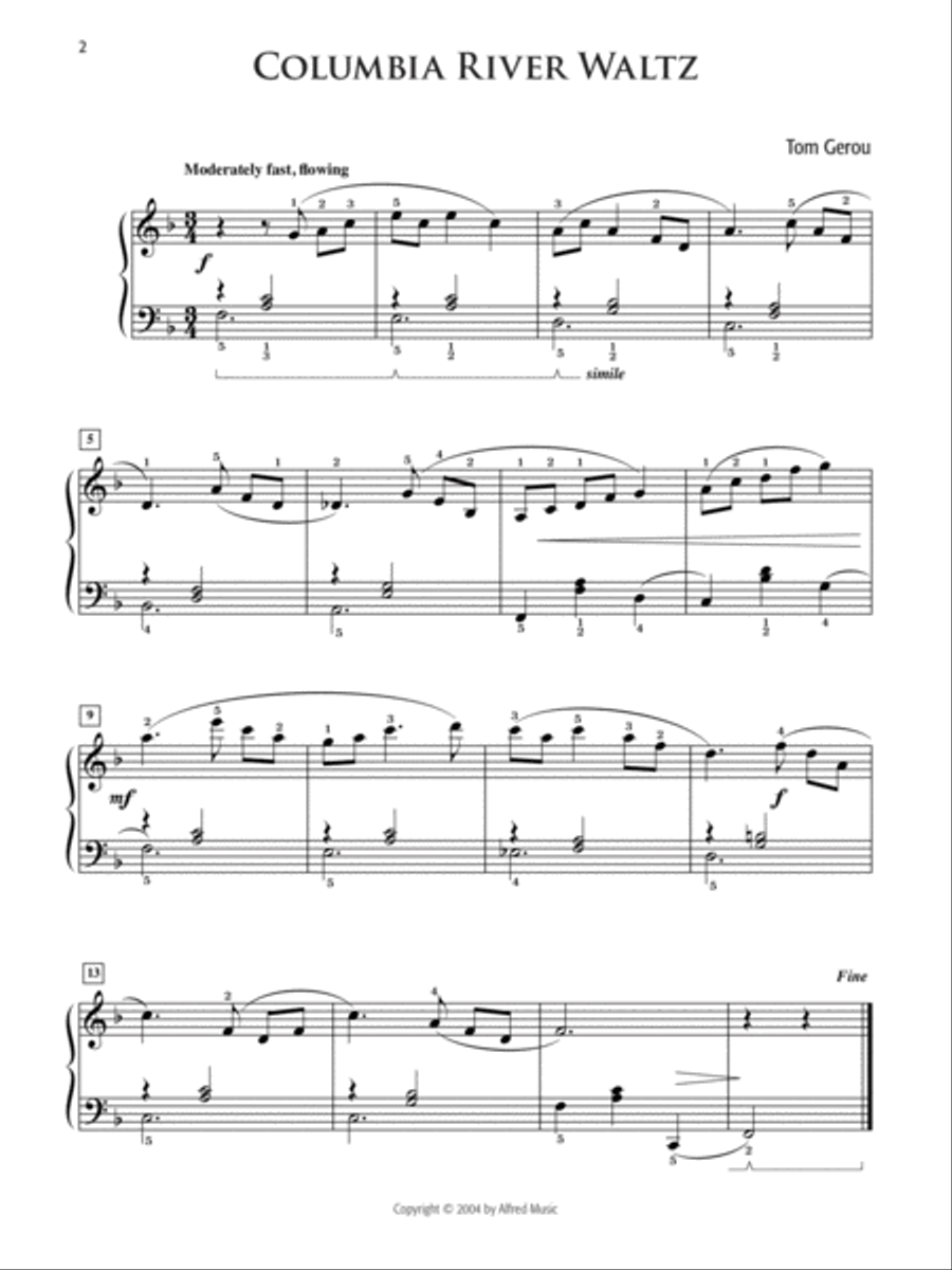 The Best of Tom Gerou Books 1-3 (Value Pack) Easy Piano scores gallery preview page 9