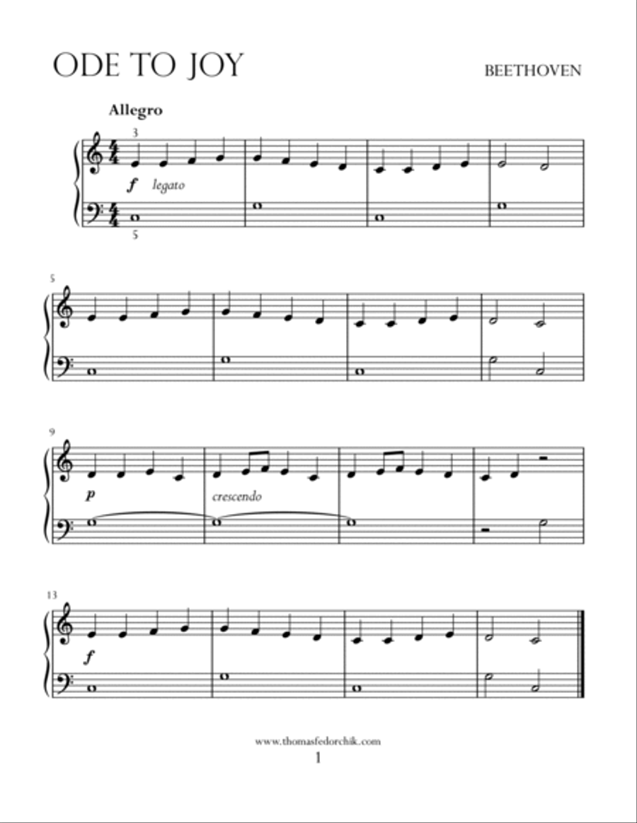 20 Favorite Classical Themes for Easy Piano (C Major / A minor) Easy Piano scores gallery preview page 5