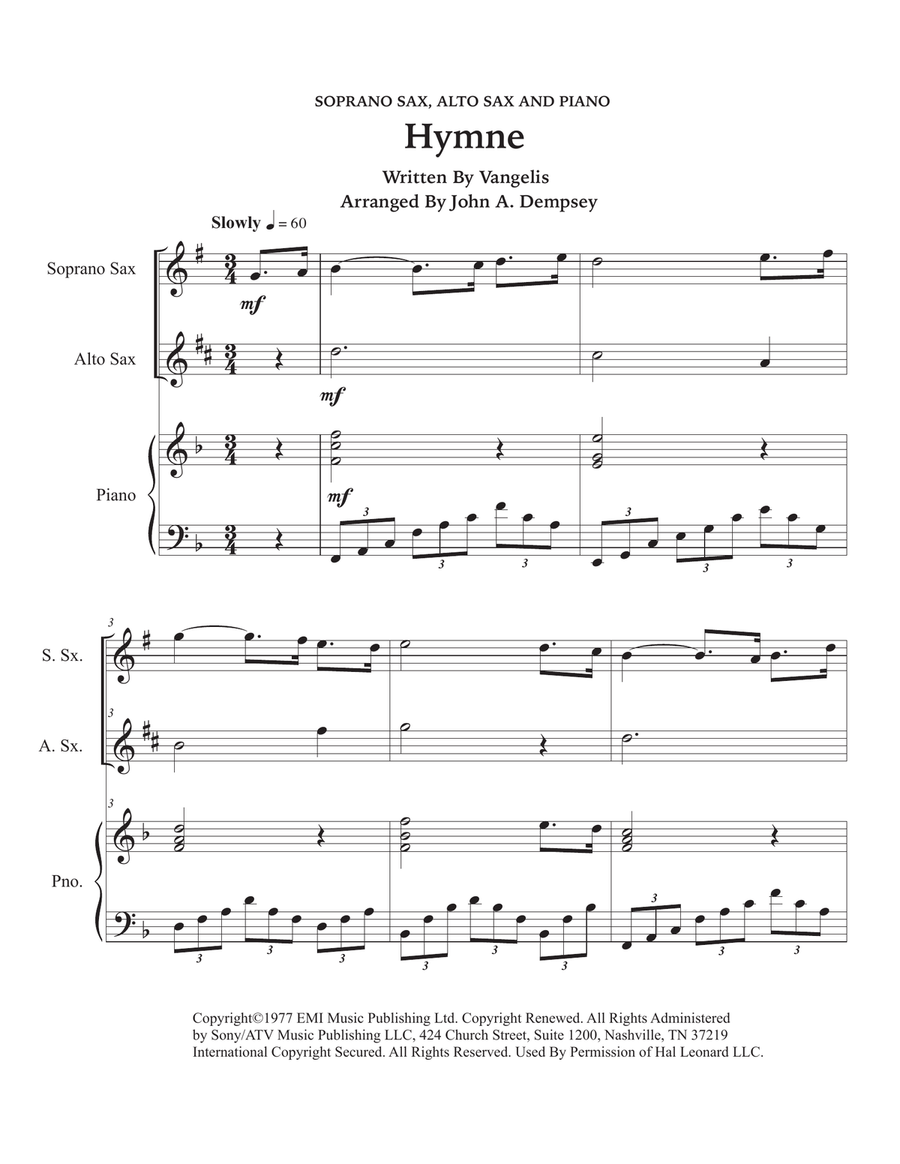 Hymne Small Ensemble scores gallery preview page 5