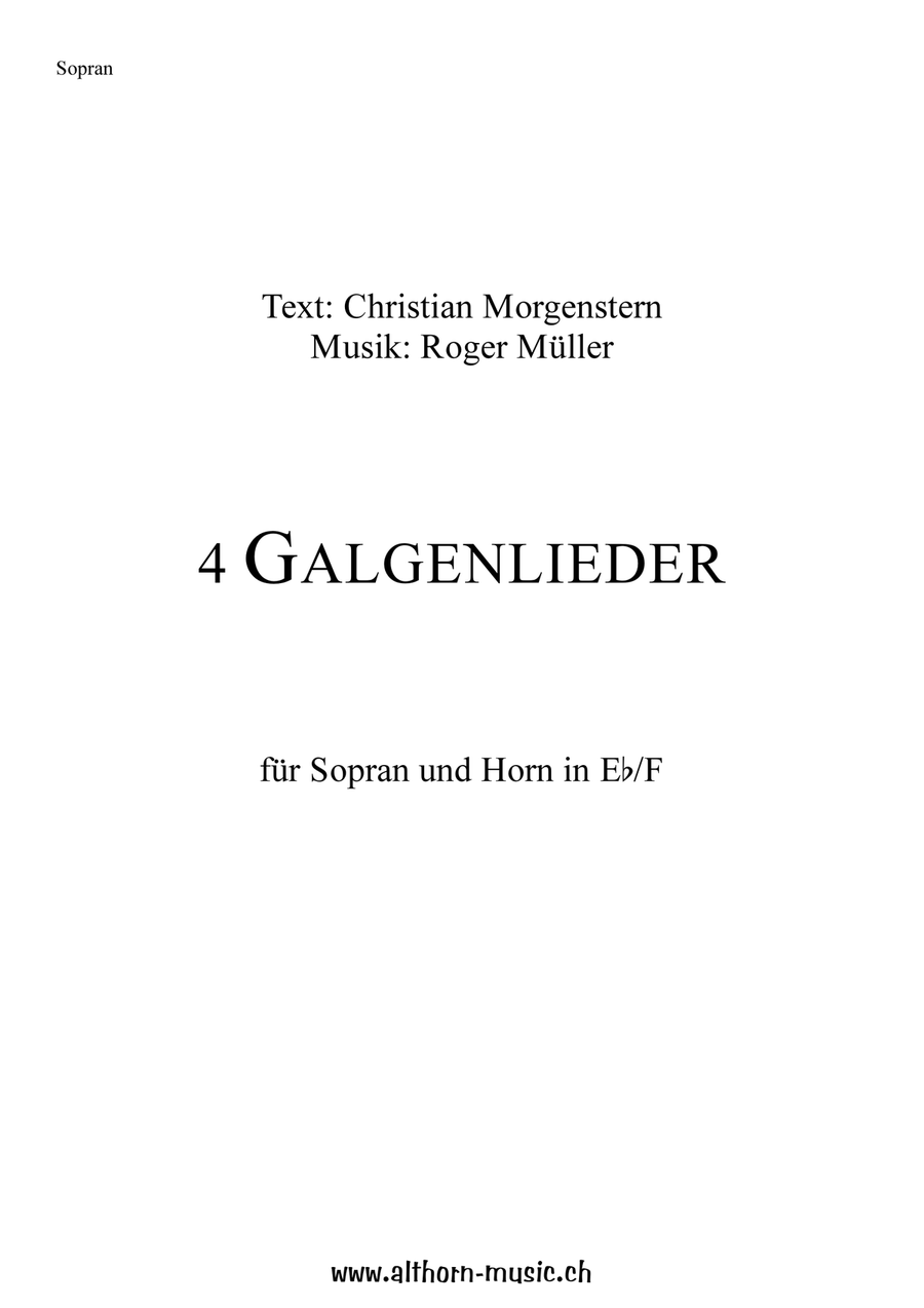 4 Galgenlieder / 4 Gallow Songs Chamber Music scores gallery preview page 2
