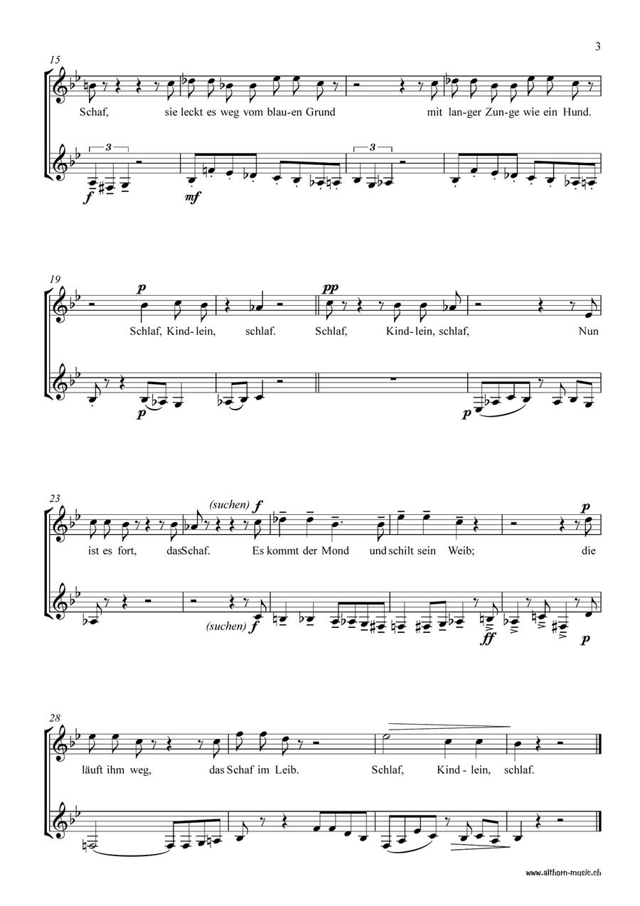 4 Galgenlieder / 4 Gallow Songs Chamber Music scores gallery preview page 4