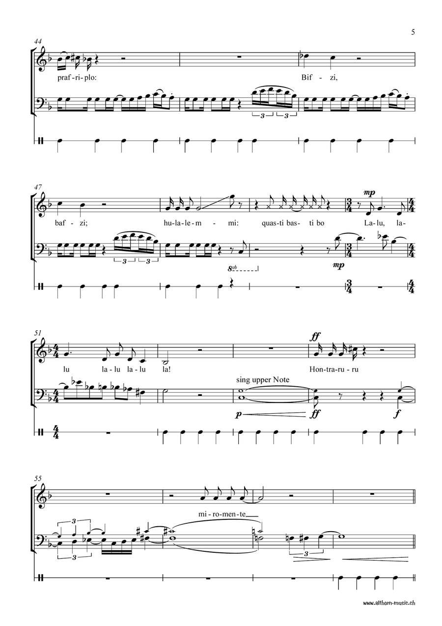 4 Galgenlieder / 4 Gallow Songs Chamber Music scores gallery preview page 6